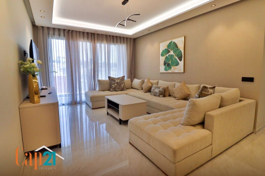 Moderne lumineux appartement à louer Malabata Hill-TANGER