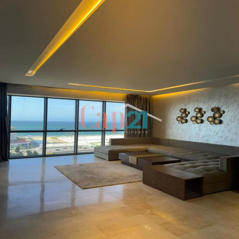Très bel appartement lumineux et ensoleillé à louer sur la corniche de Tanger