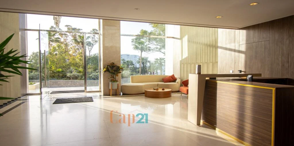 Location d'un bel appartement avec piscine à Tanger City Center